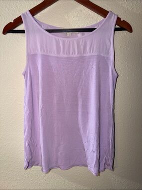 5/$25💗 LOFT Lavender Mesh Yoke Tank Top